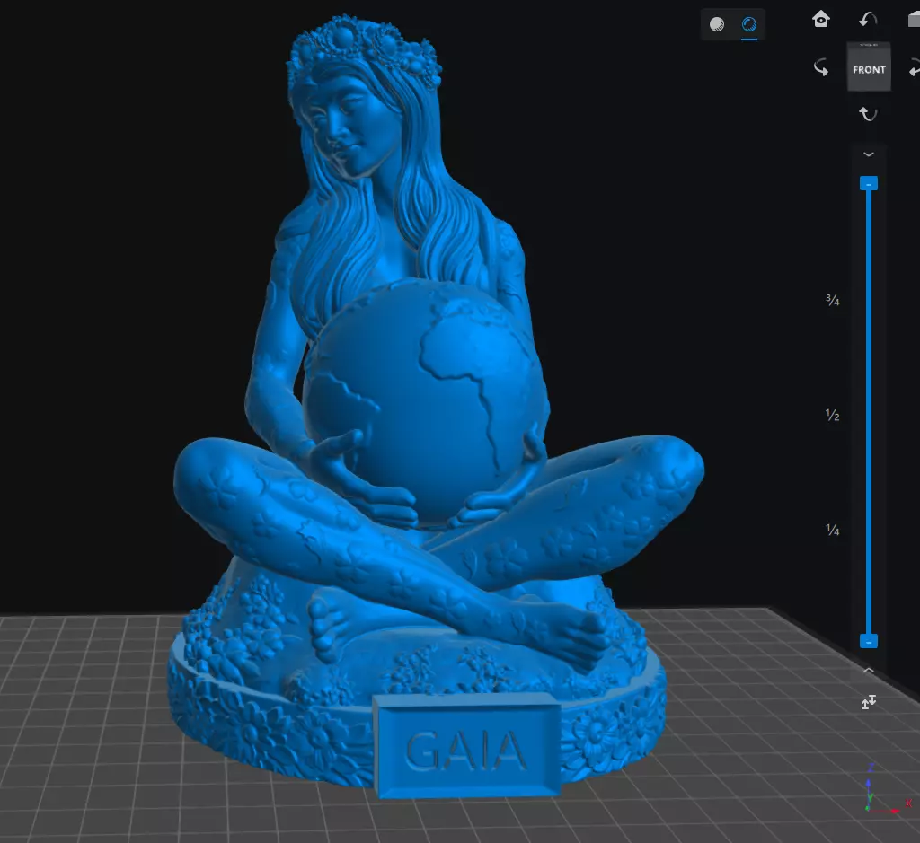 Gaia Mother Earth 3D print model_5