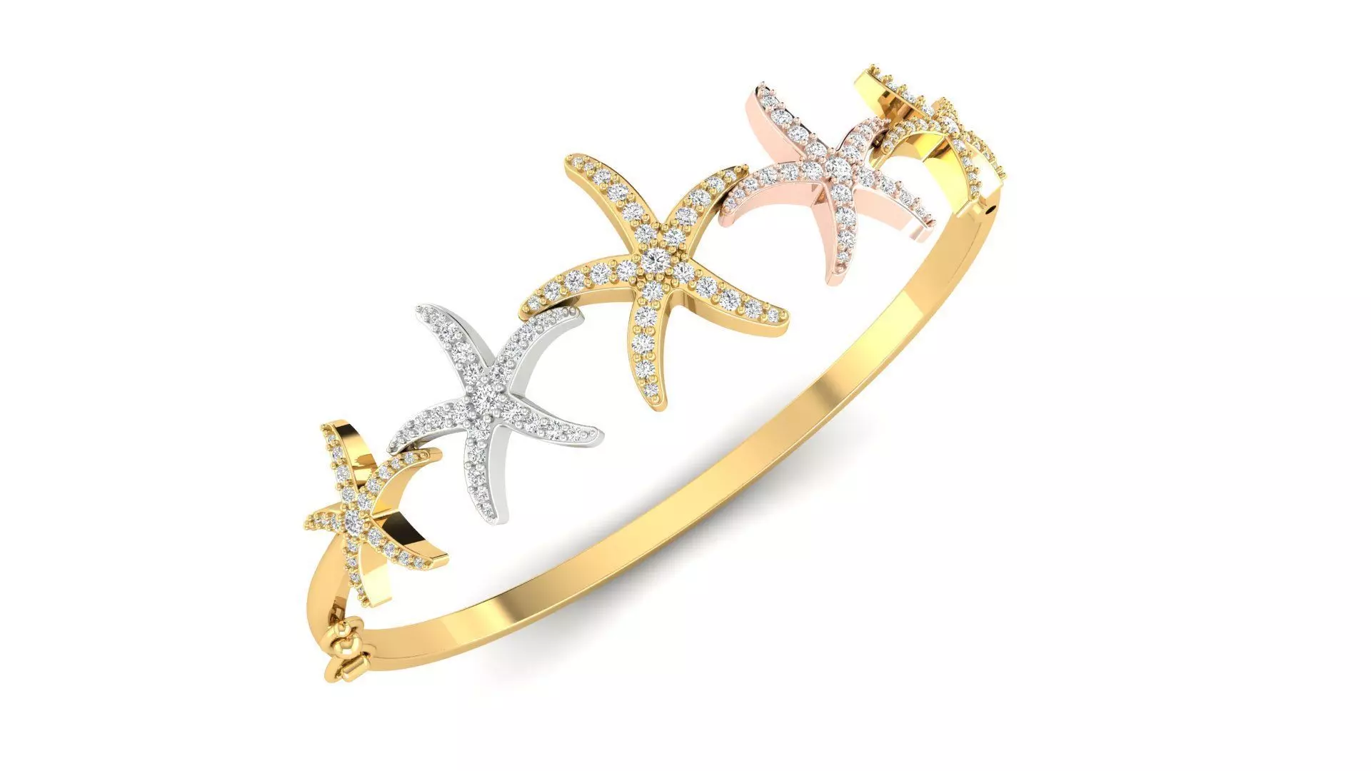 Starfish Bracelet 3D print model_0