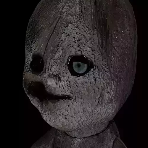 Creepy Doll Free low-poly 3D model