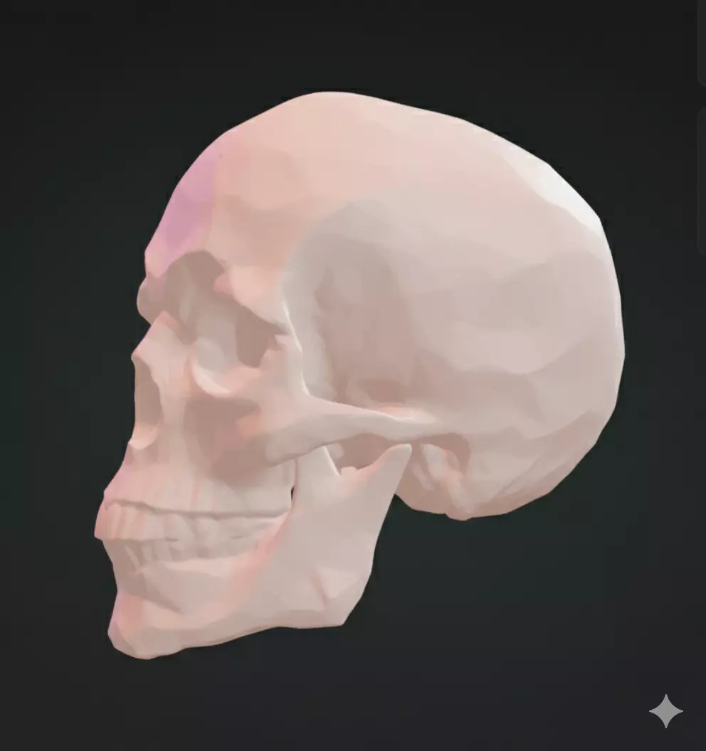 Skull 3D Model Realistic Decorative Sculpture Free 3D print model