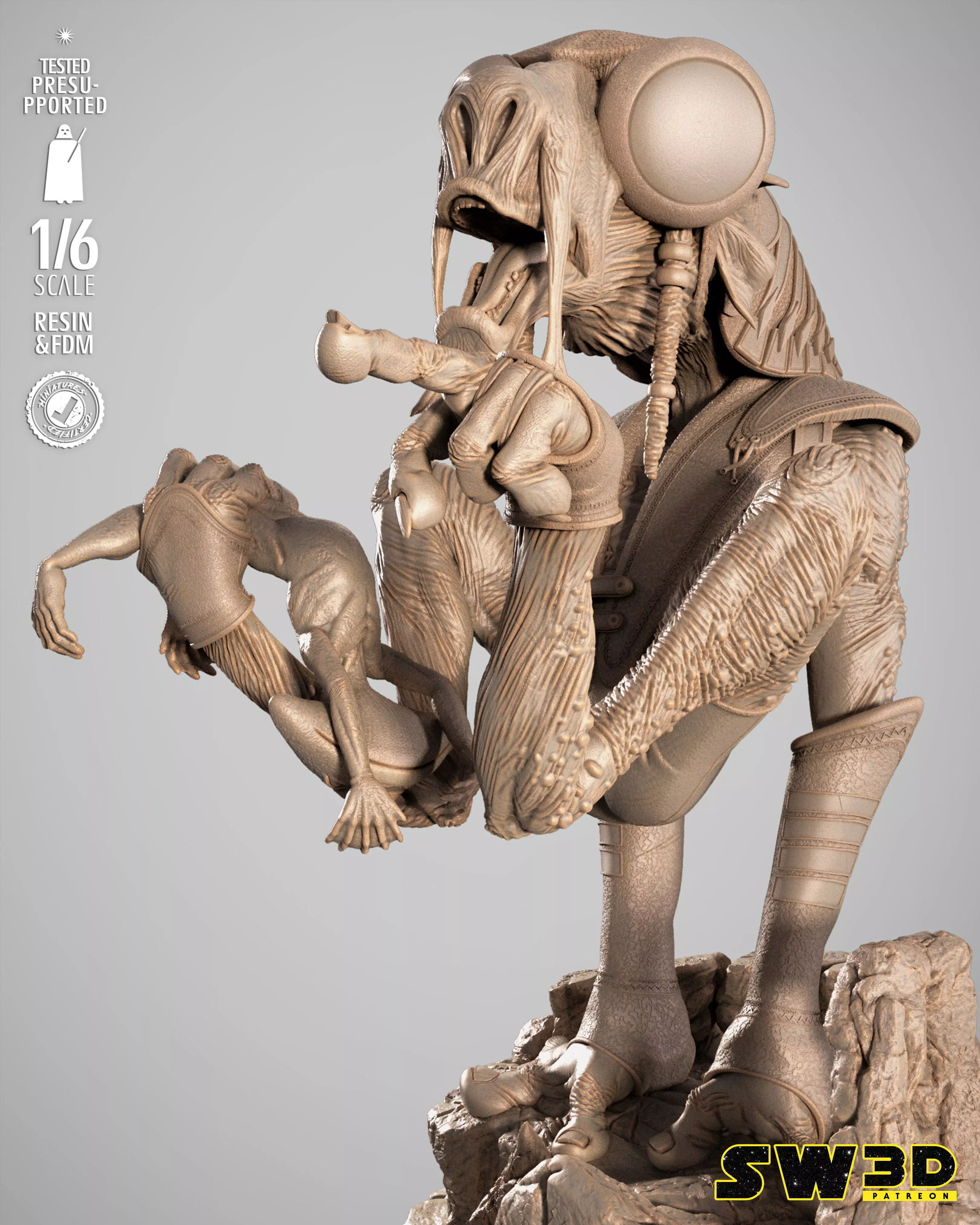 STAR WARS Sebulba Sculpture 3D print model_37