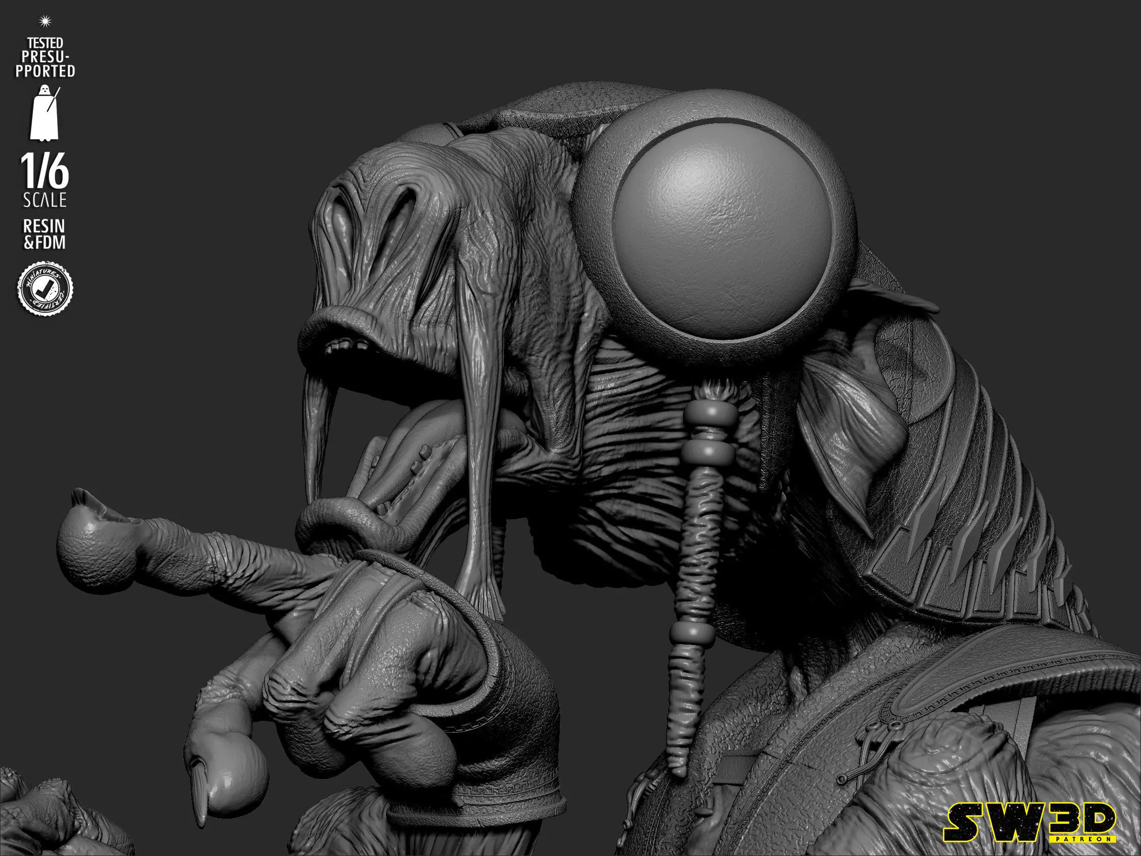 STAR WARS Sebulba Sculpture 3D print model_42