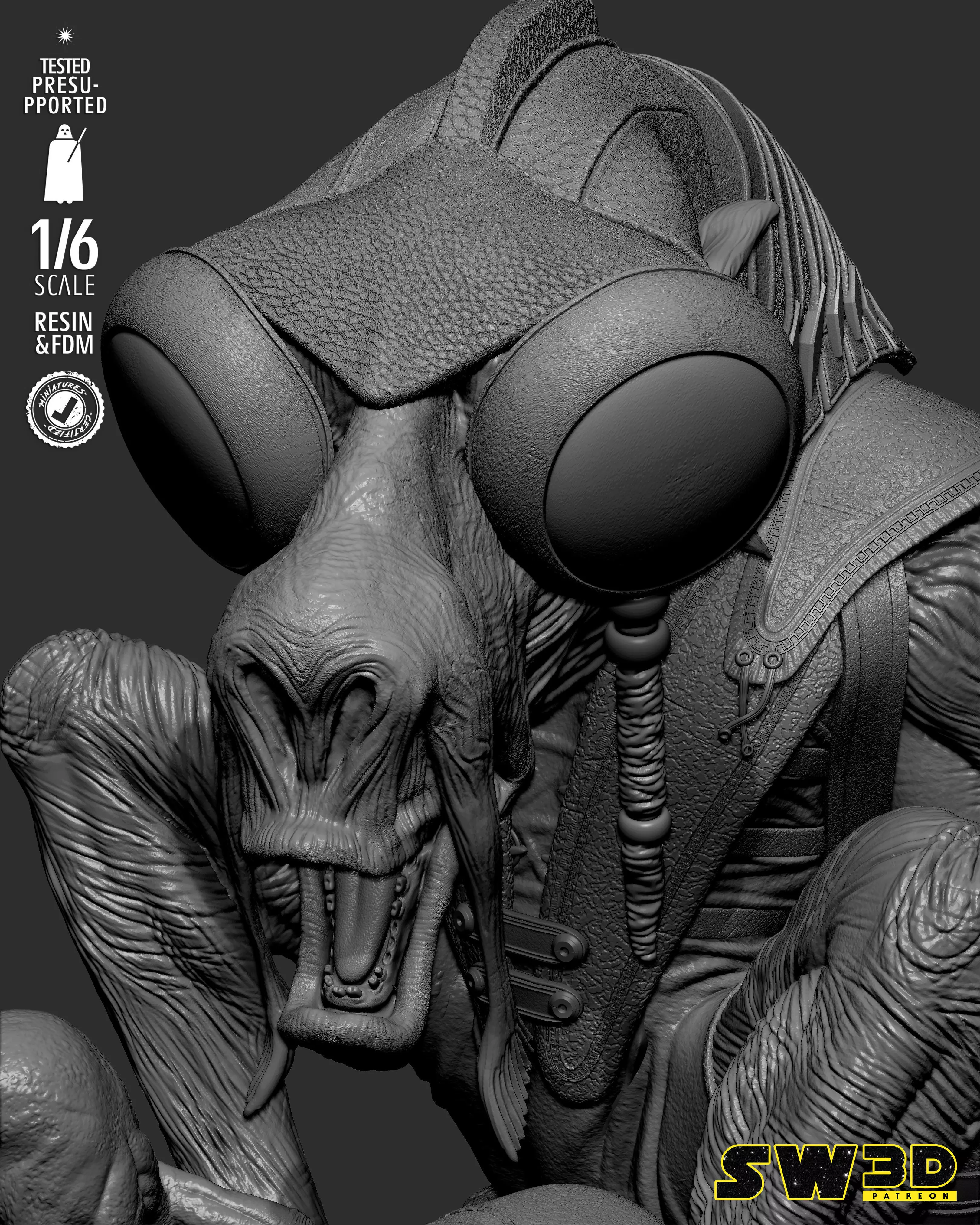 STAR WARS Sebulba Sculpture 3D print model_31