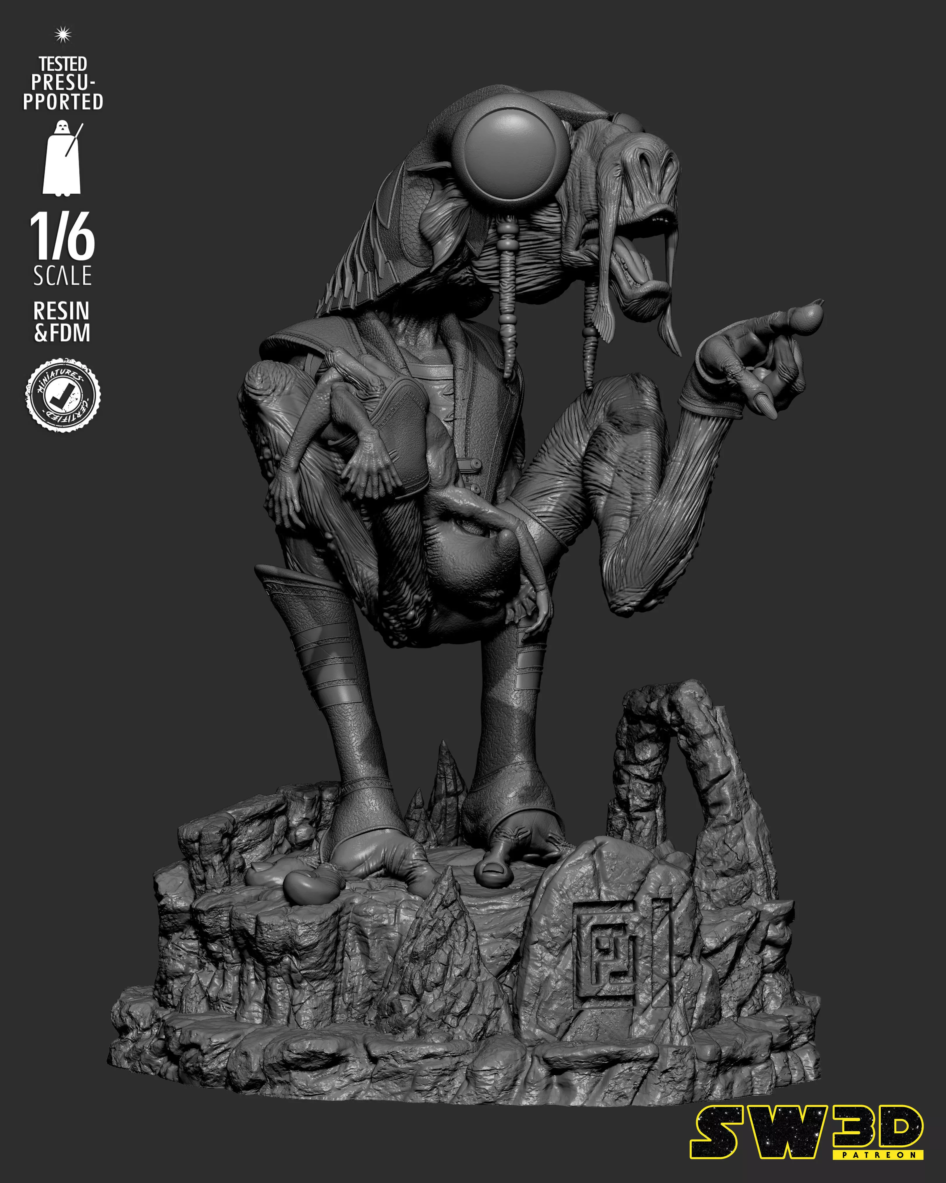 STAR WARS Sebulba Sculpture 3D print model_21