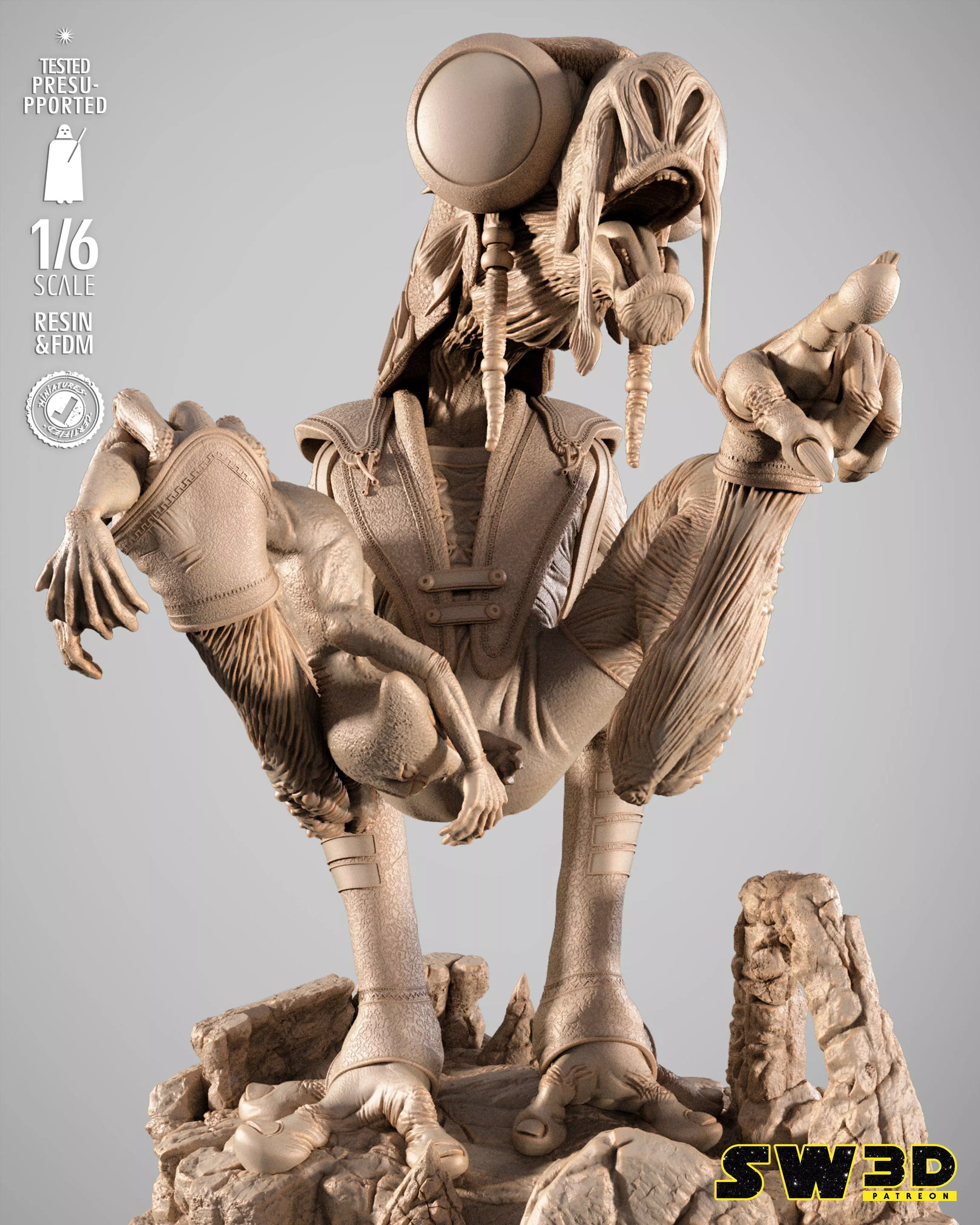 STAR WARS Sebulba Sculpture 3D print model_38