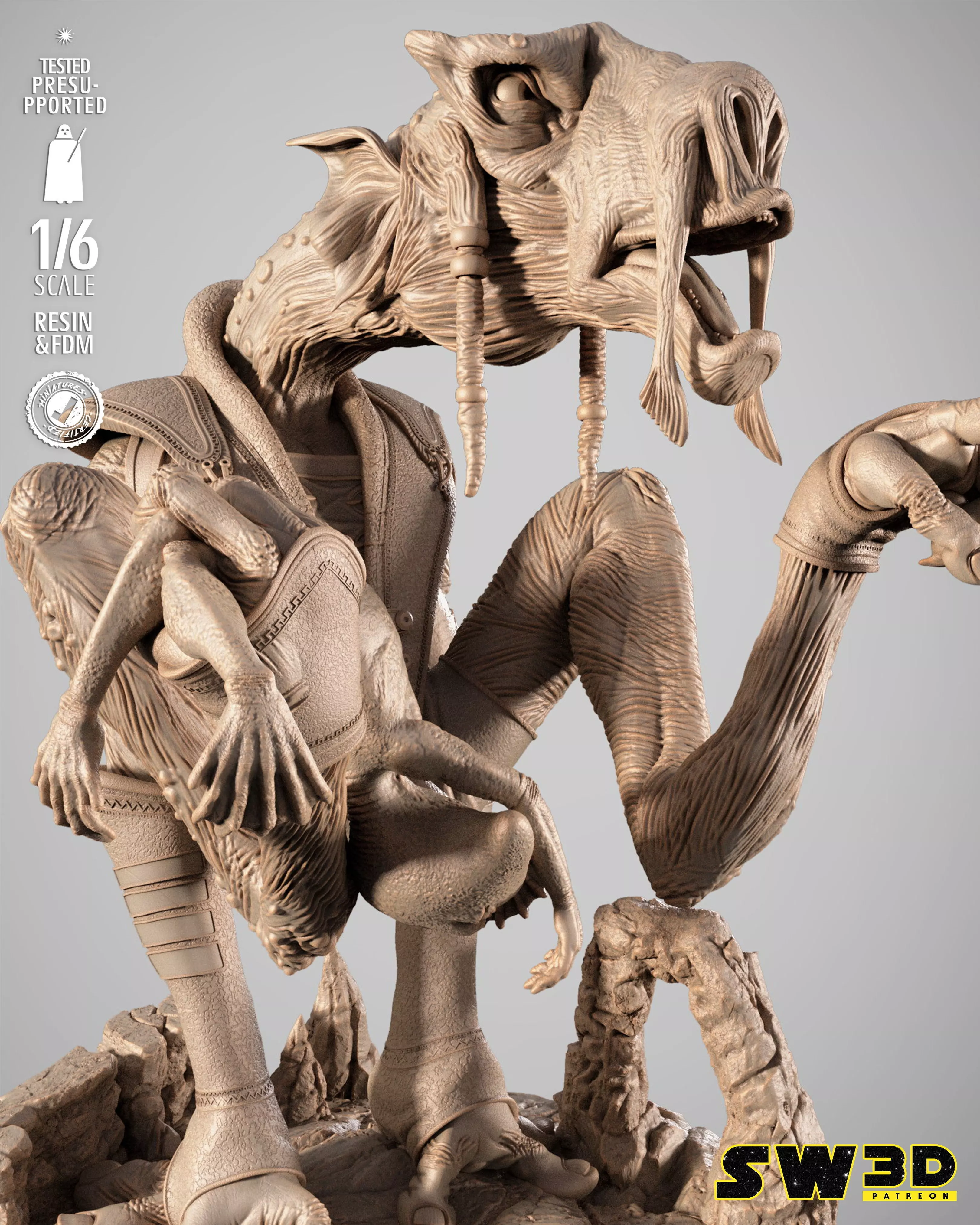 STAR WARS Sebulba Sculpture 3D print model_11