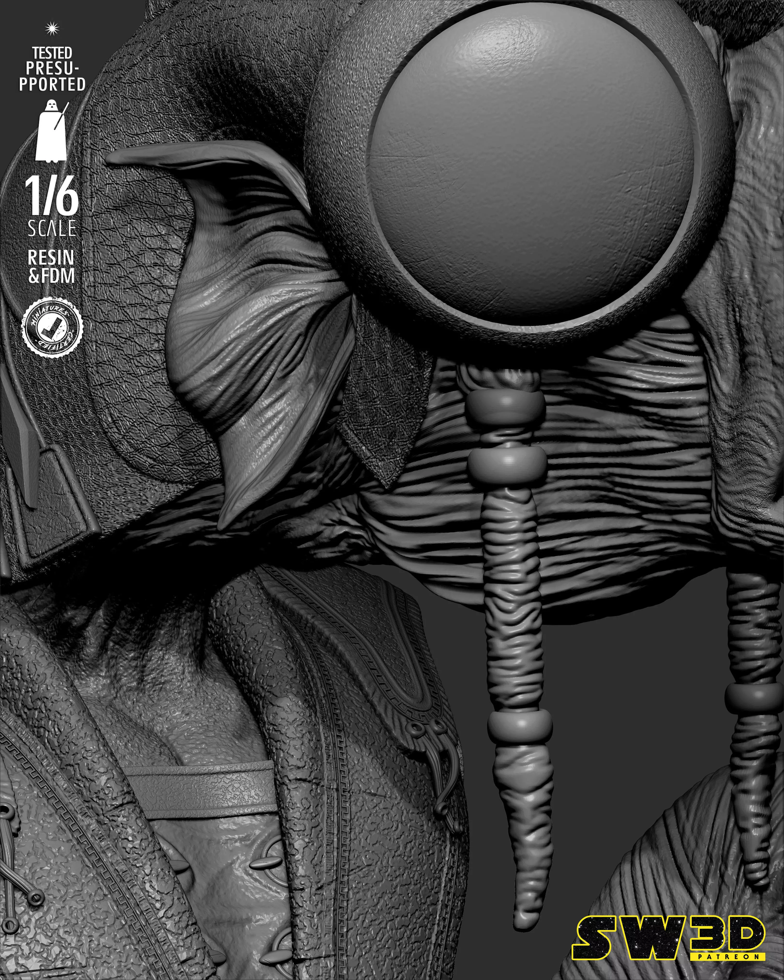 STAR WARS Sebulba Sculpture 3D print model_28