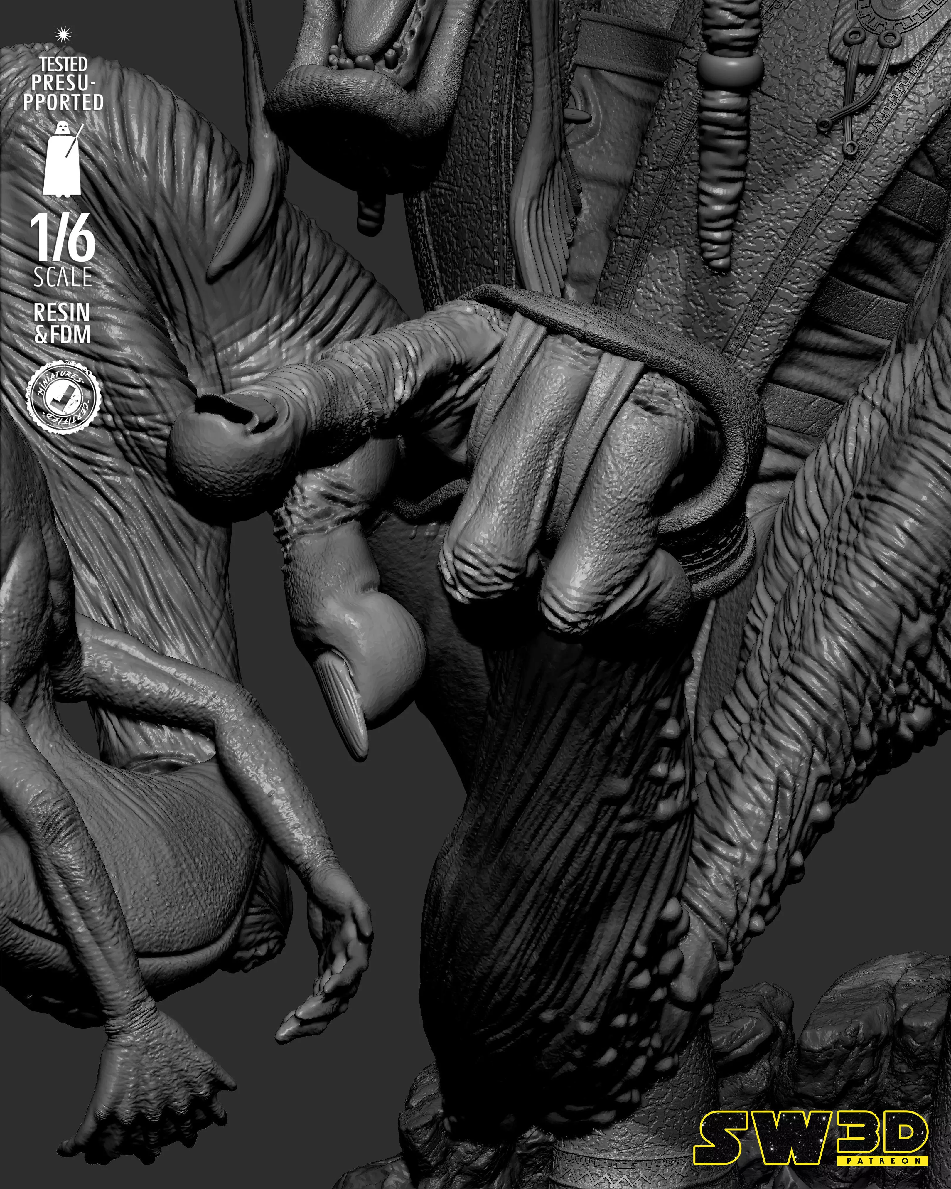 STAR WARS Sebulba Sculpture 3D print model_32