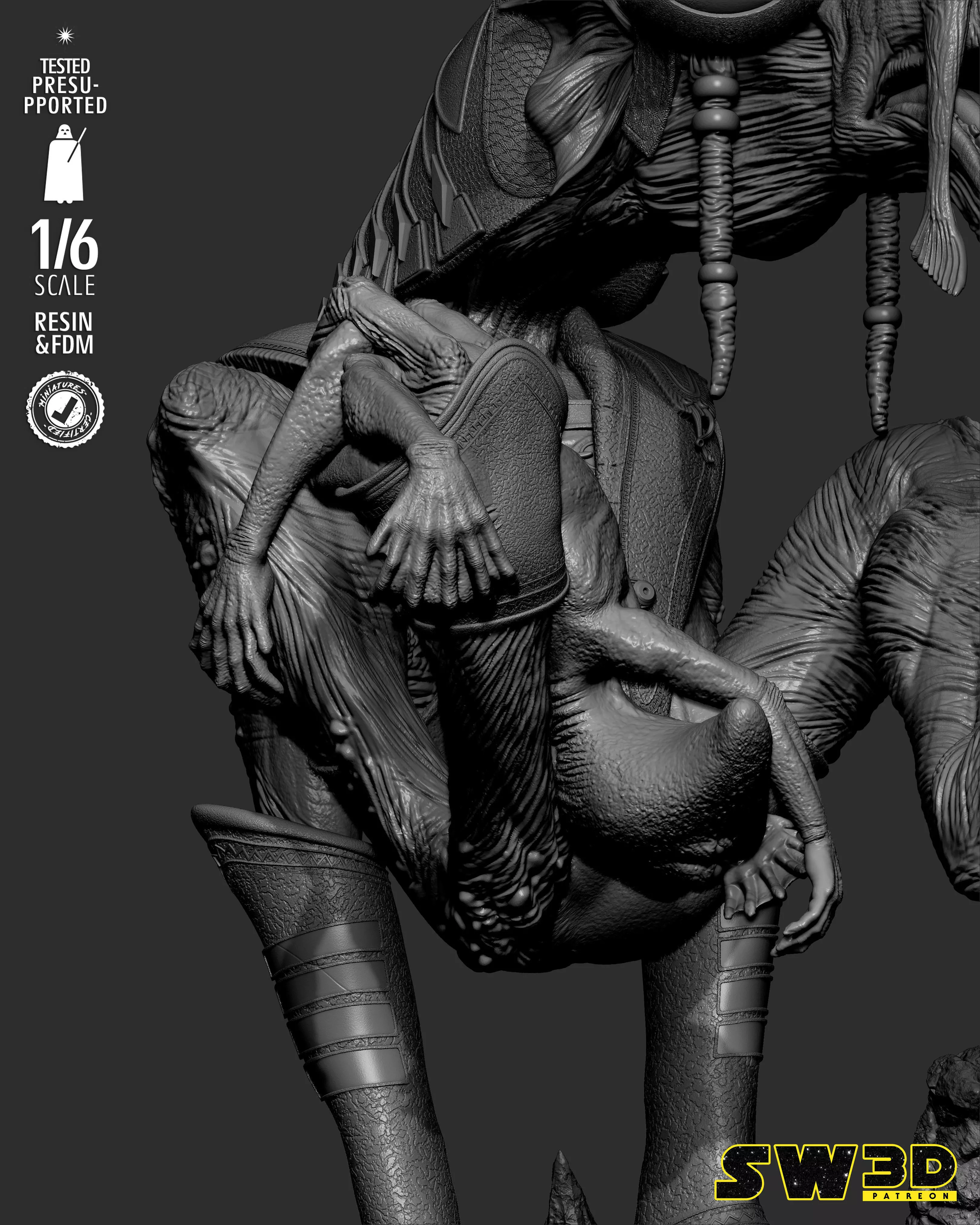 STAR WARS Sebulba Sculpture 3D print model_24