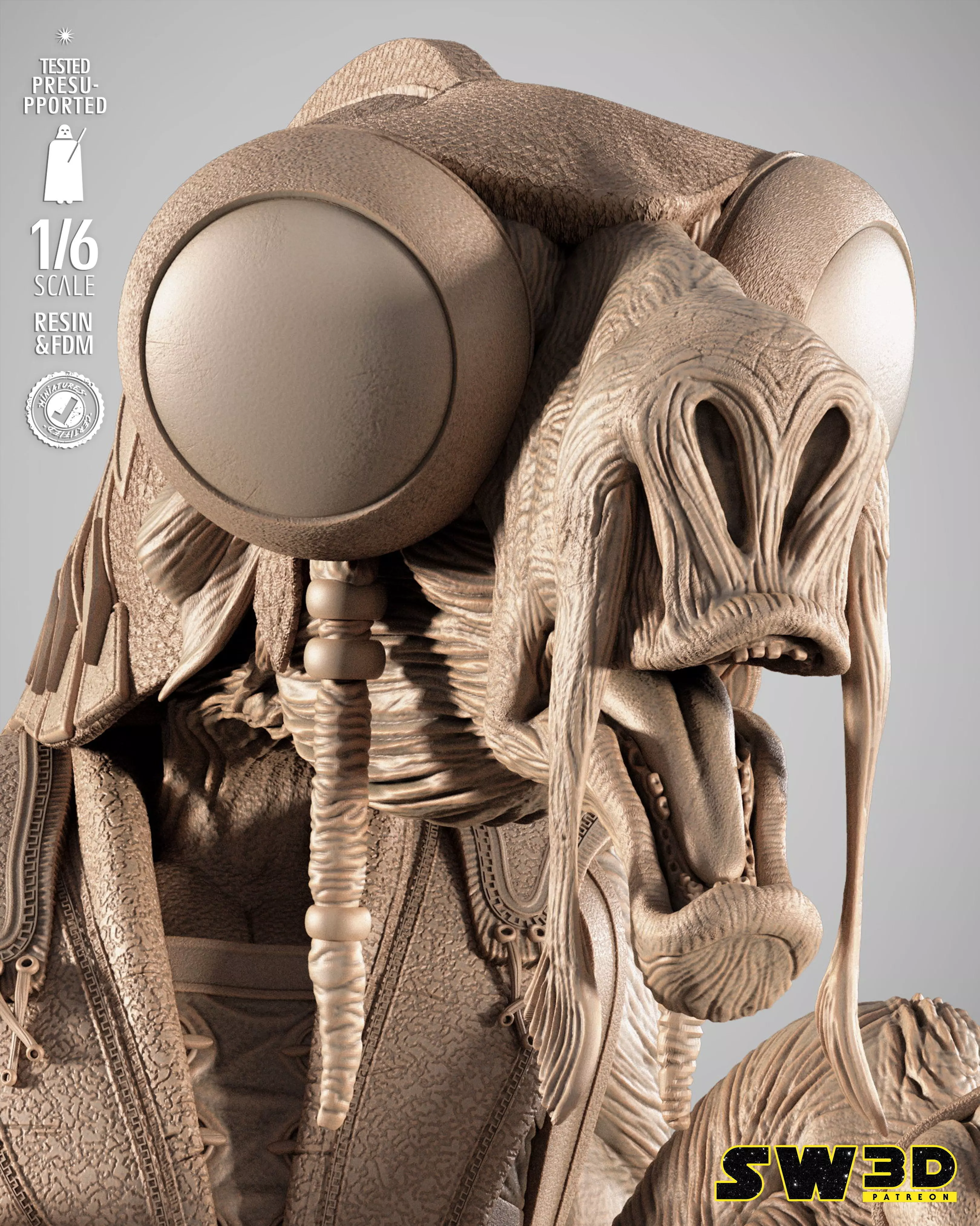 STAR WARS Sebulba Sculpture 3D print model_48