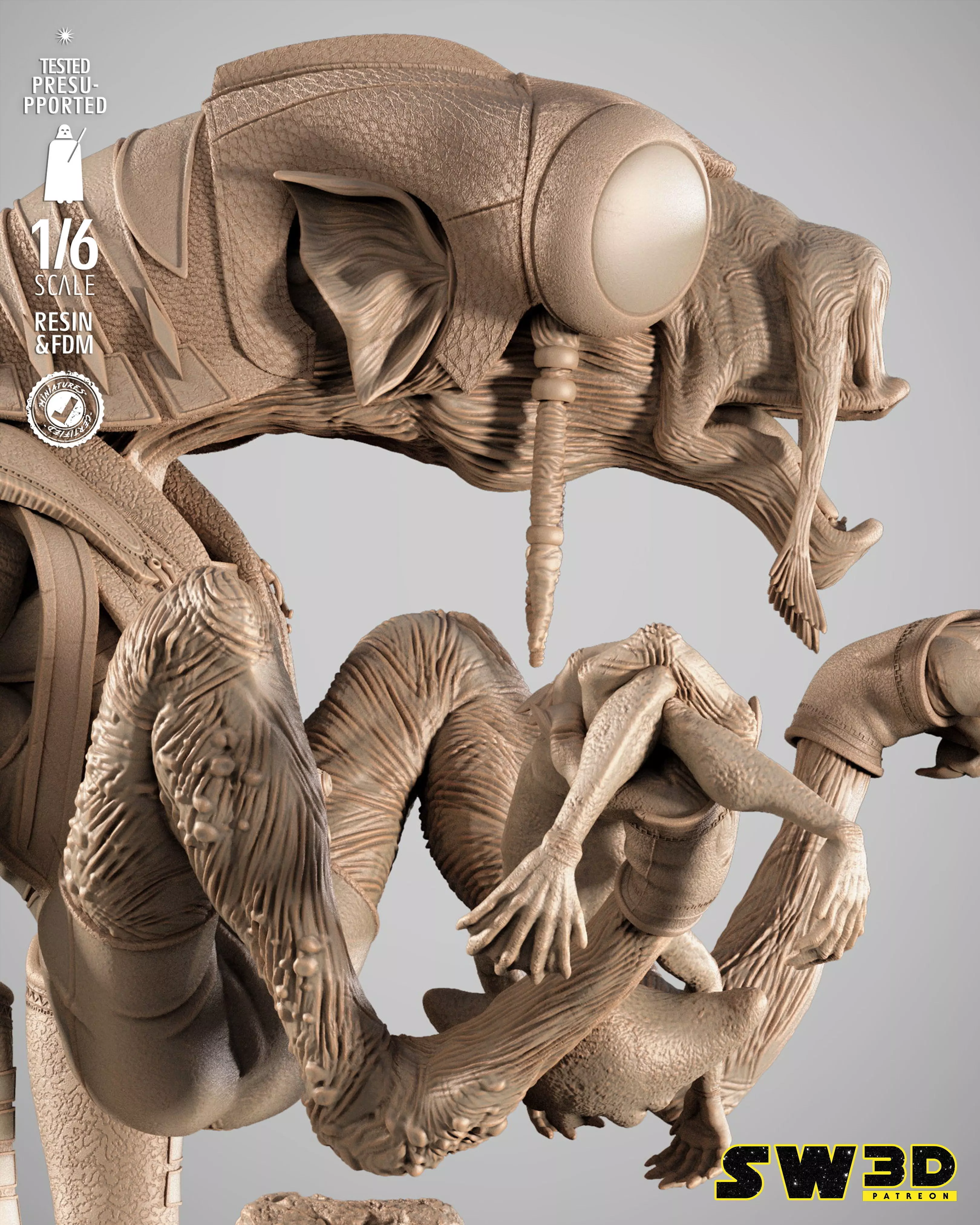 STAR WARS Sebulba Sculpture 3D print model_40