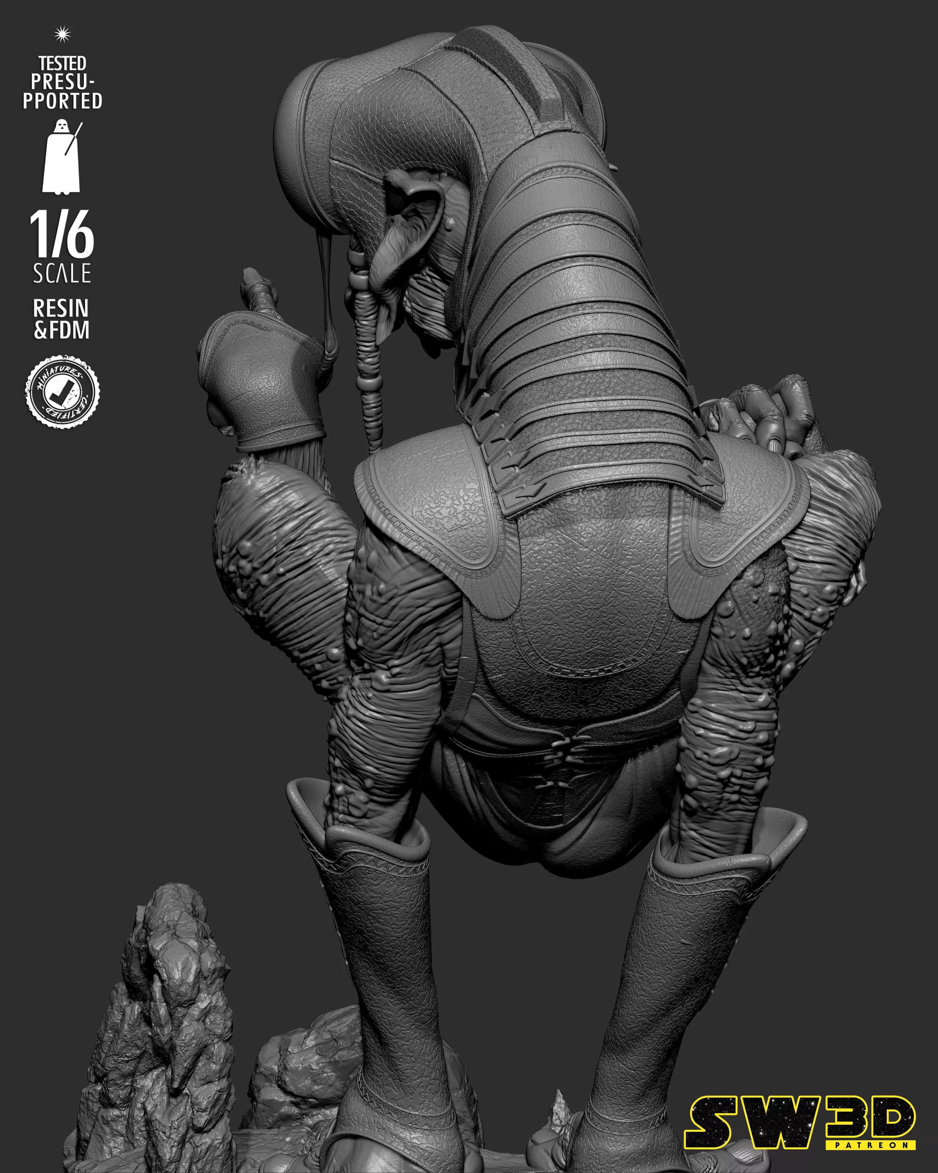 STAR WARS Sebulba Sculpture 3D print model_57