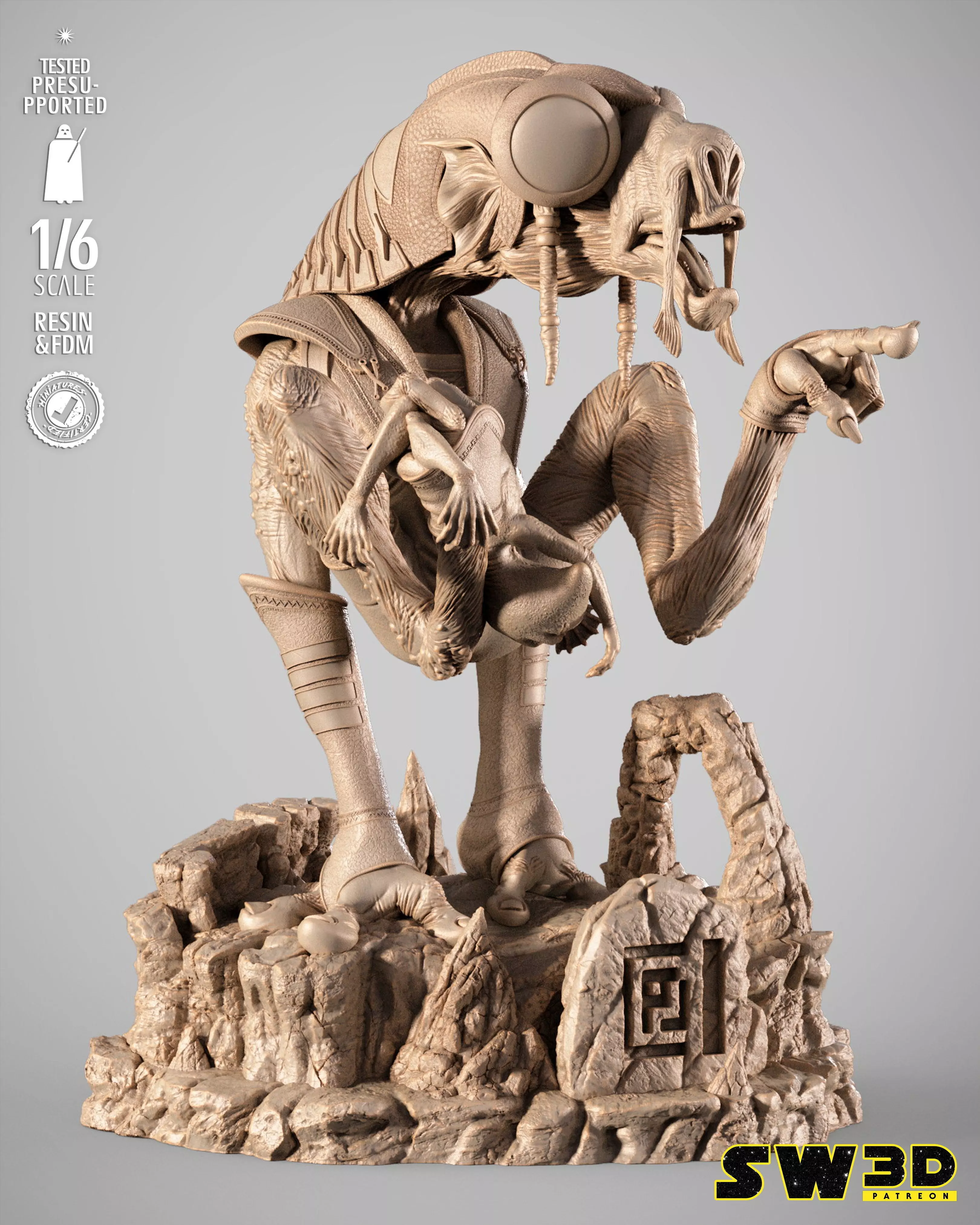 STAR WARS Sebulba Sculpture 3D print model_0
