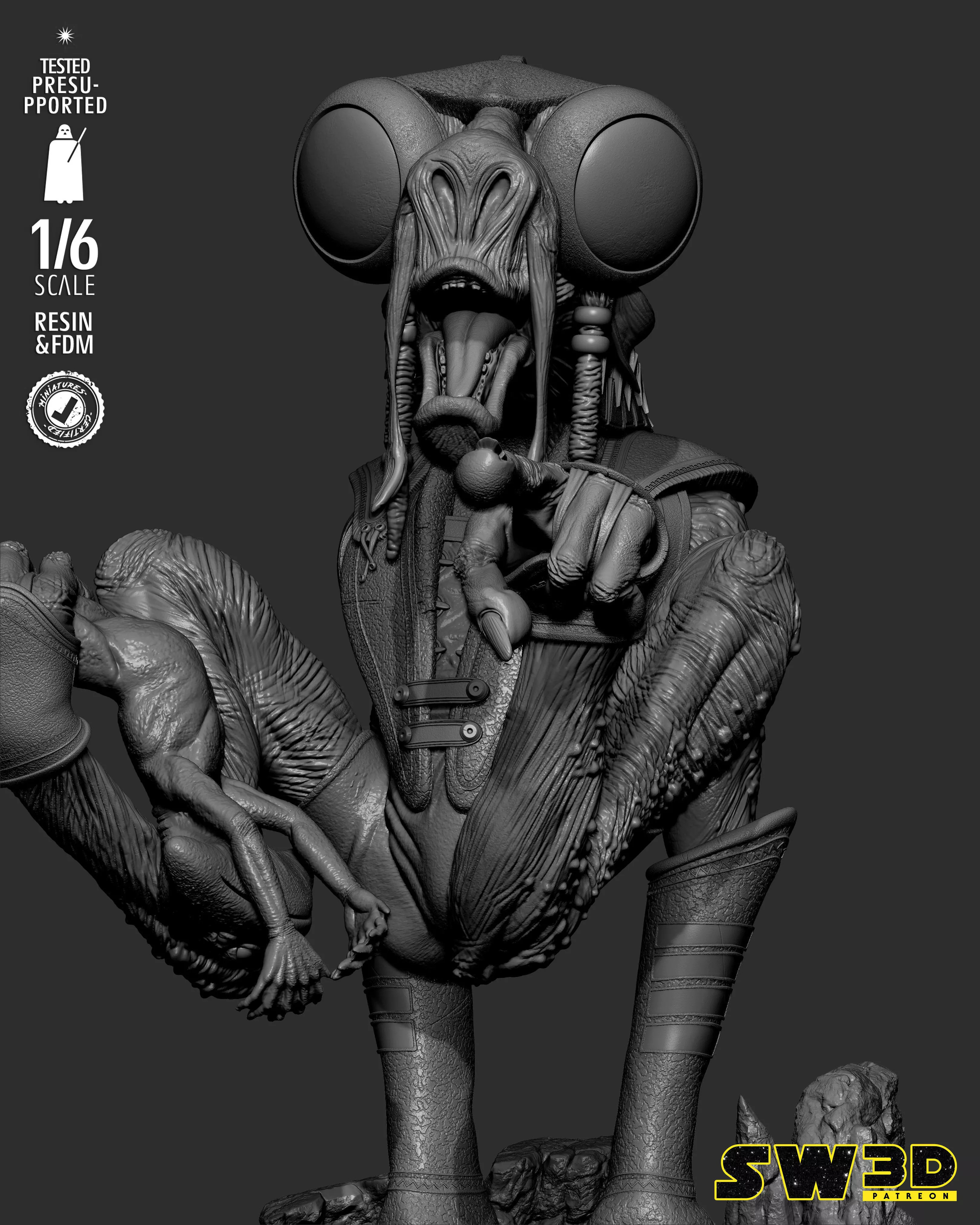 STAR WARS Sebulba Sculpture 3D print model_54