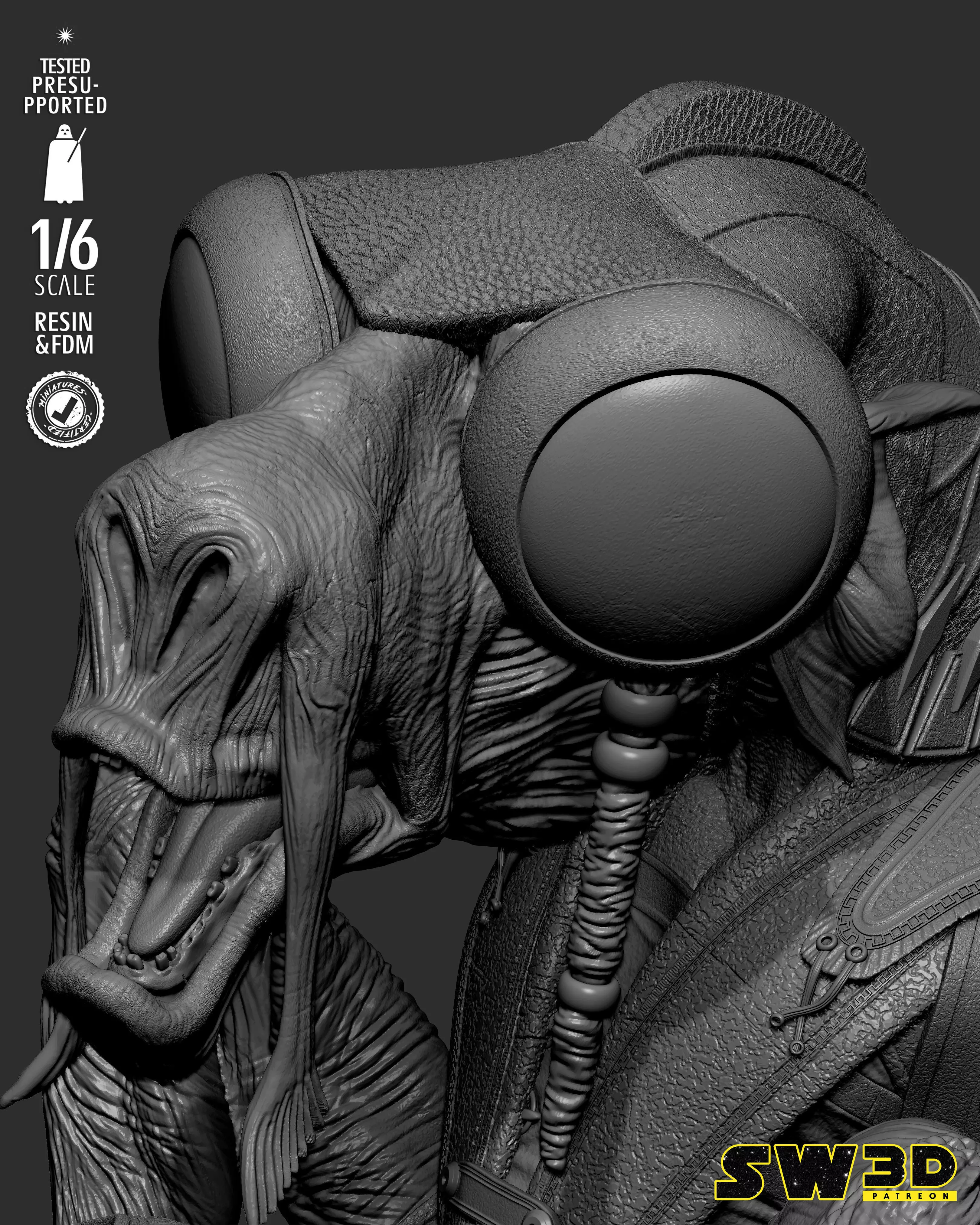 STAR WARS Sebulba Sculpture 3D print model_34