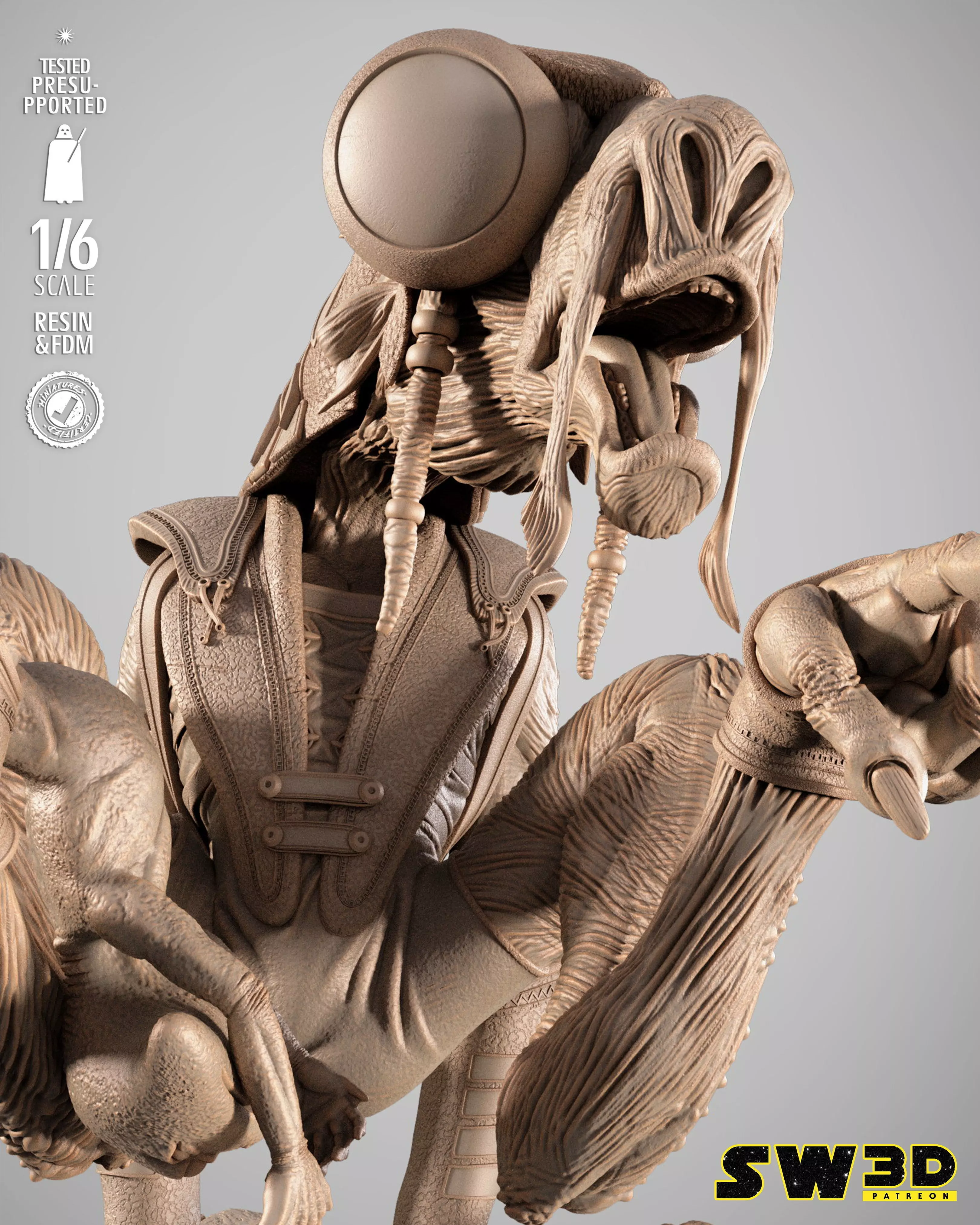 STAR WARS Sebulba Sculpture 3D print model_10