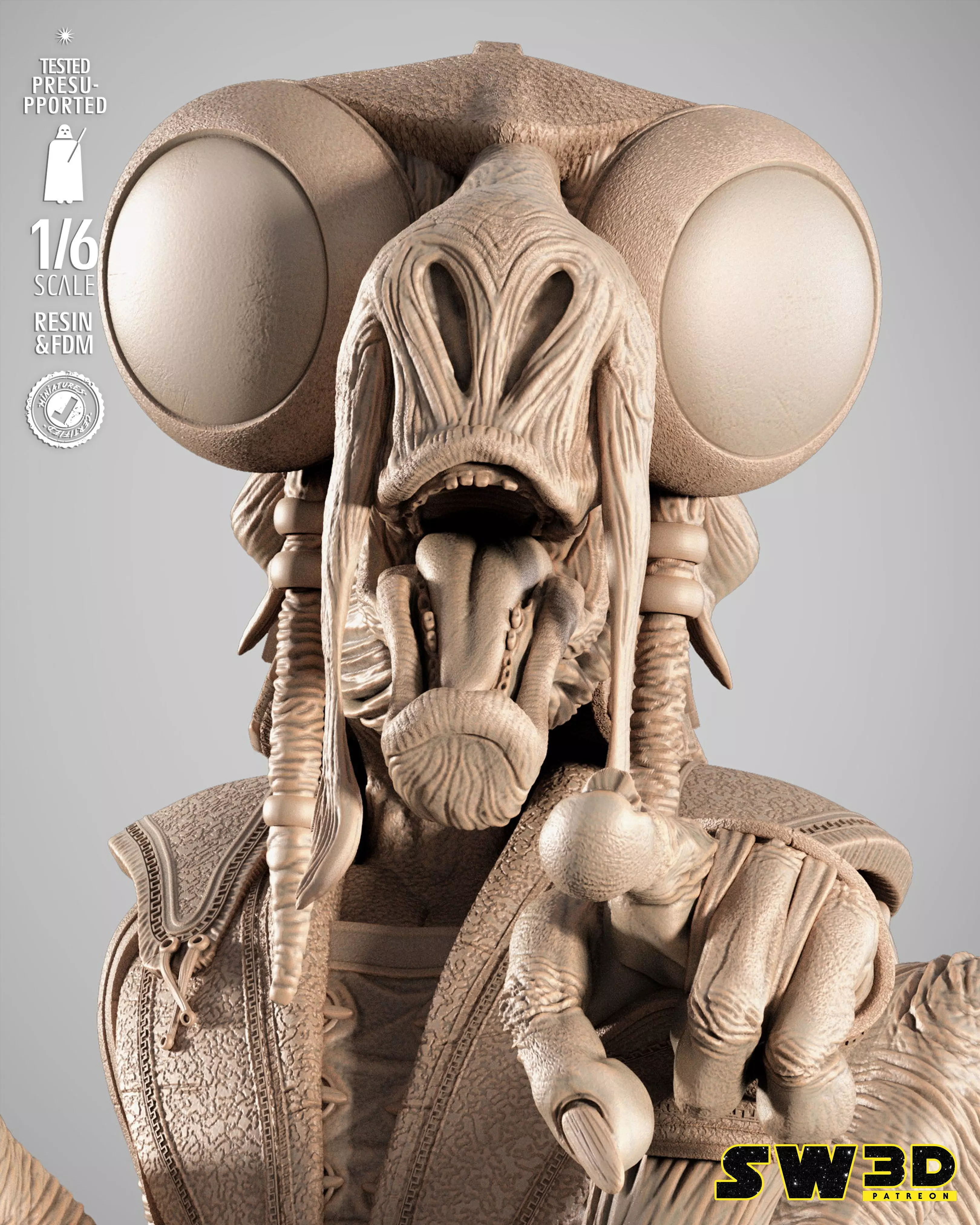 STAR WARS Sebulba Sculpture 3D print model_2
