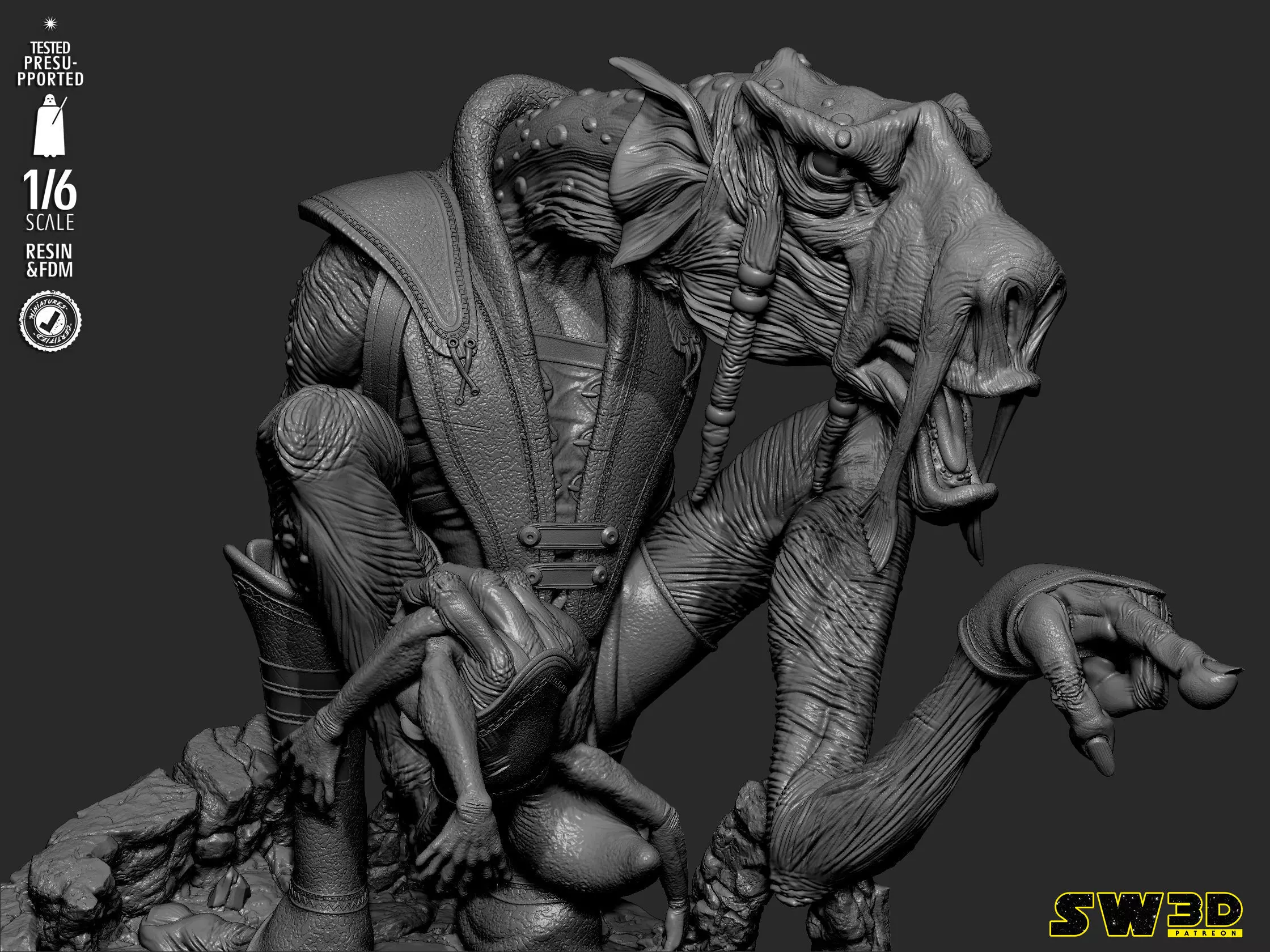 STAR WARS Sebulba Sculpture 3D print model_43