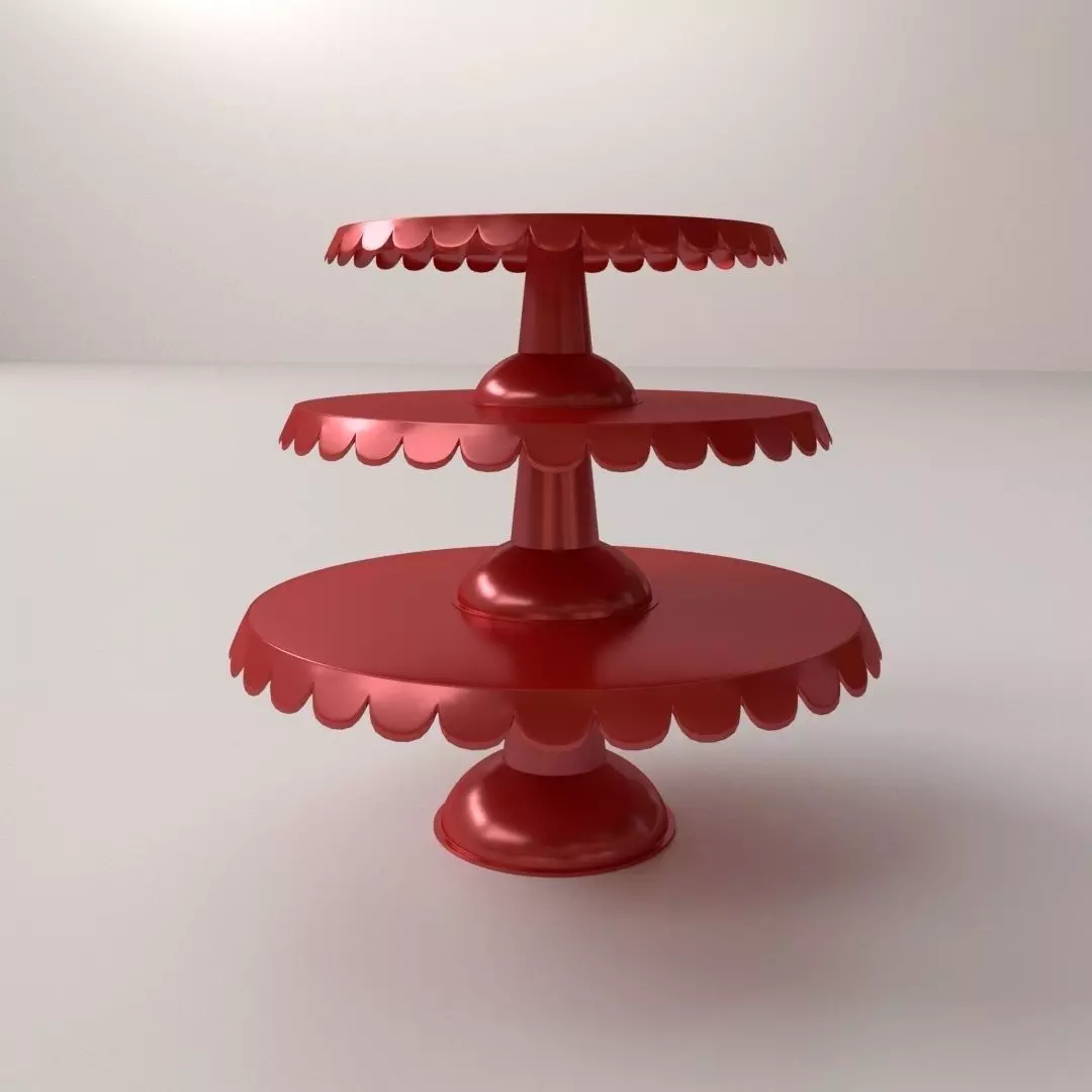 Cake Stand V3 3D model_0