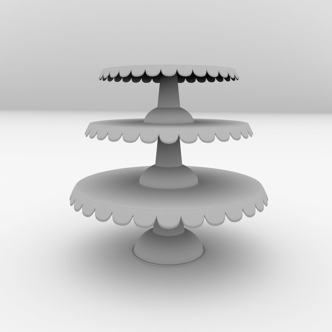Cake Stand V3 3D model_3