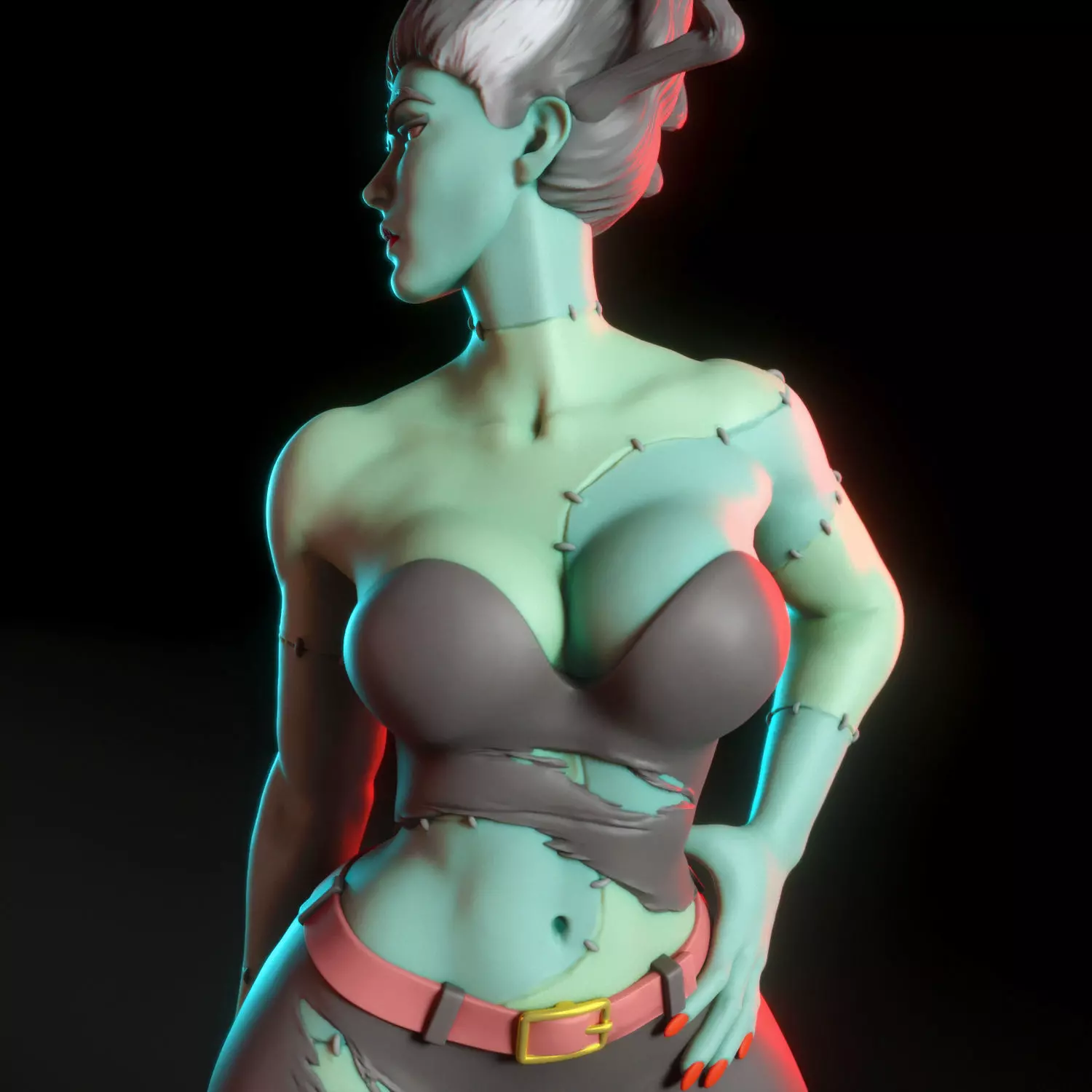 The Bride from Creature Commandos 3D print model_9