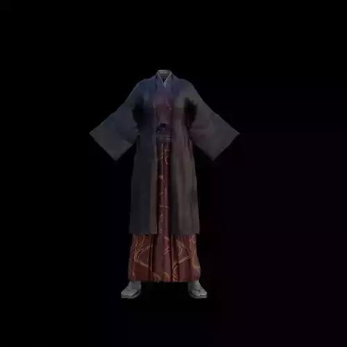 Female Kimono Outfit Sekiro Inspired Japanese Clothing Rigged