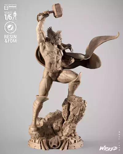 Wicked Marvel Thor Sculpture