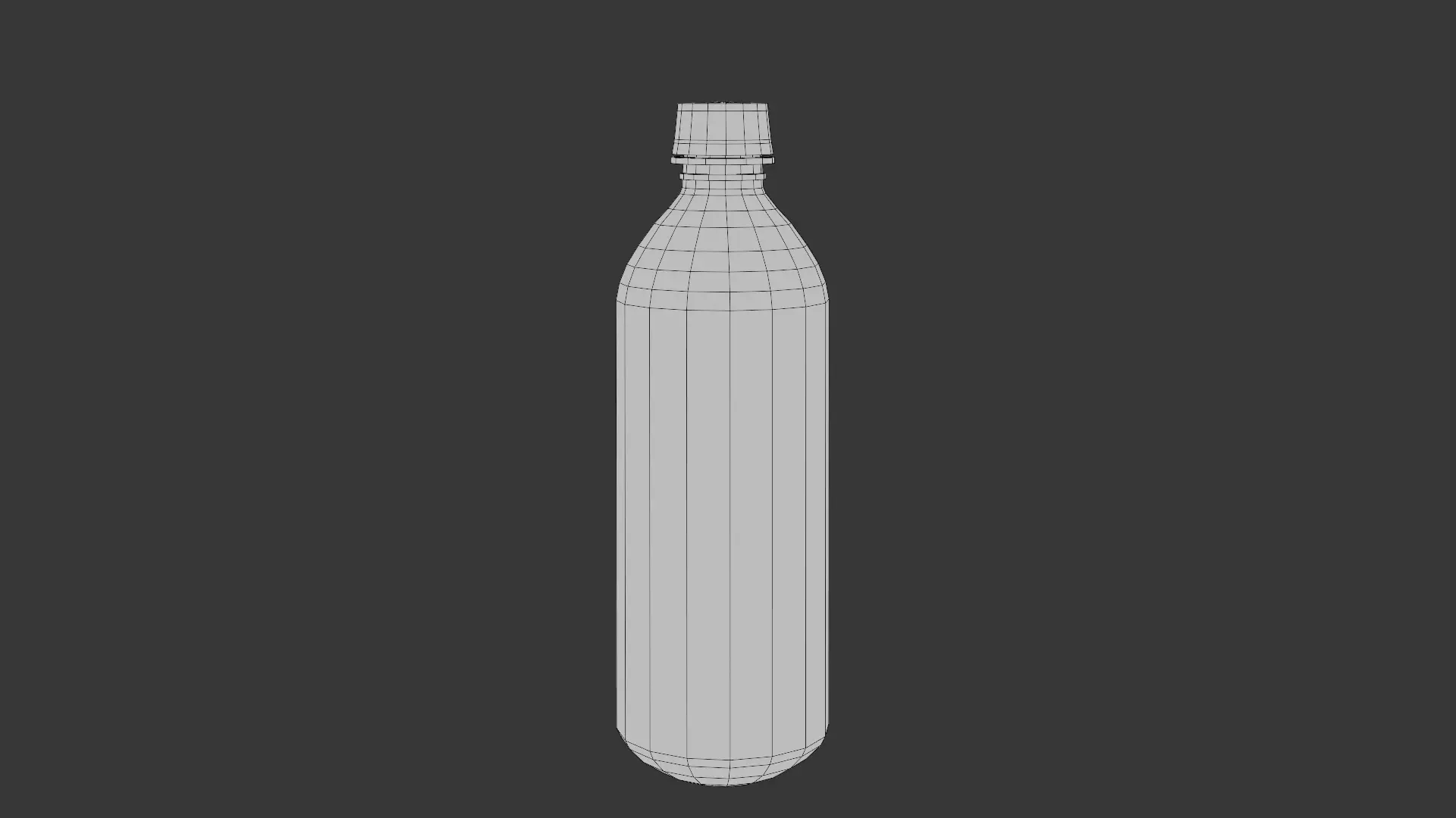 Low-Poly Plastic Water Bottle  Game-Ready 3D Model Low-poly 3D model_6