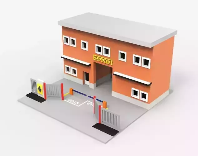 DIORAMA FERRARI FACTORY MARANELLO - 1-64 - FABRICA FERRARI