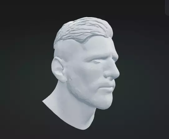 Lionel Messi 3D Model Realistic Football Player Sculpture Free 3D print model
