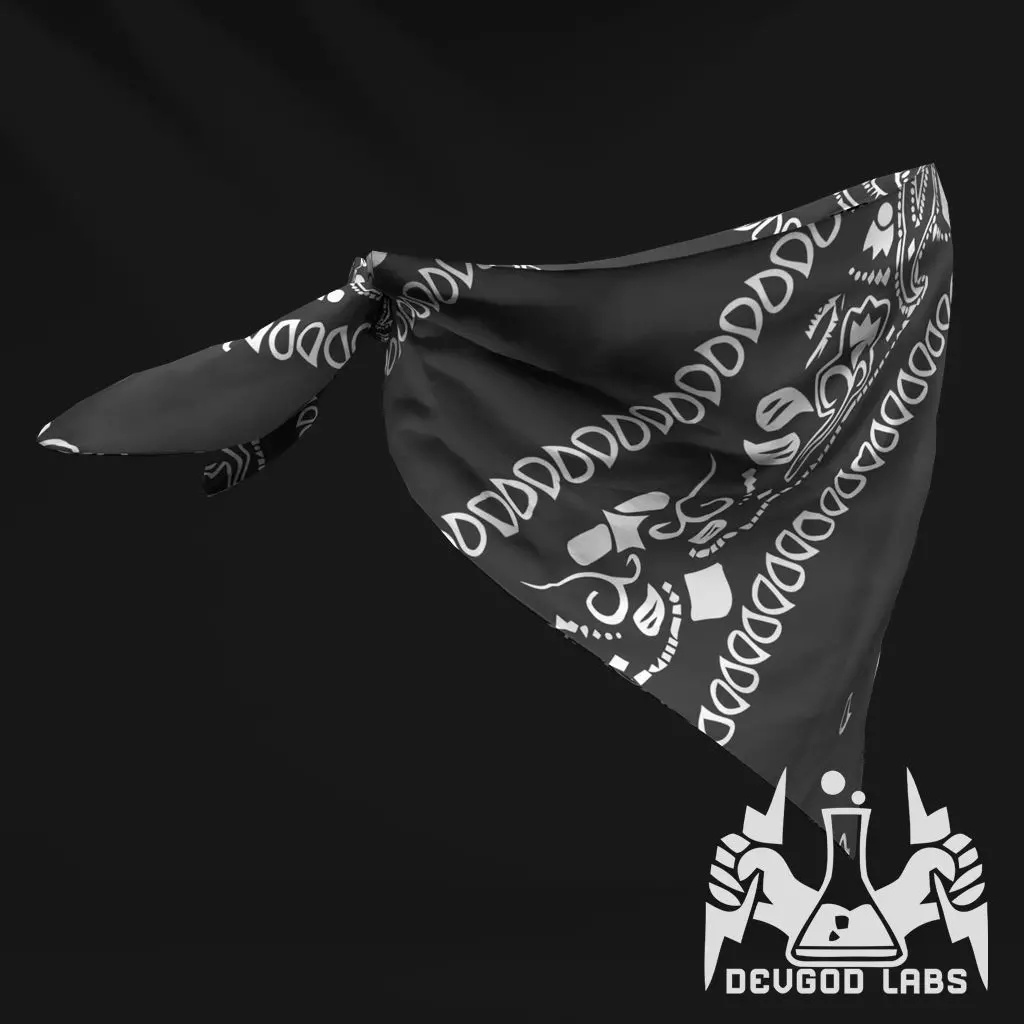 Bandana Face Mask Game Ready Low Poly Low-poly 3D model_3