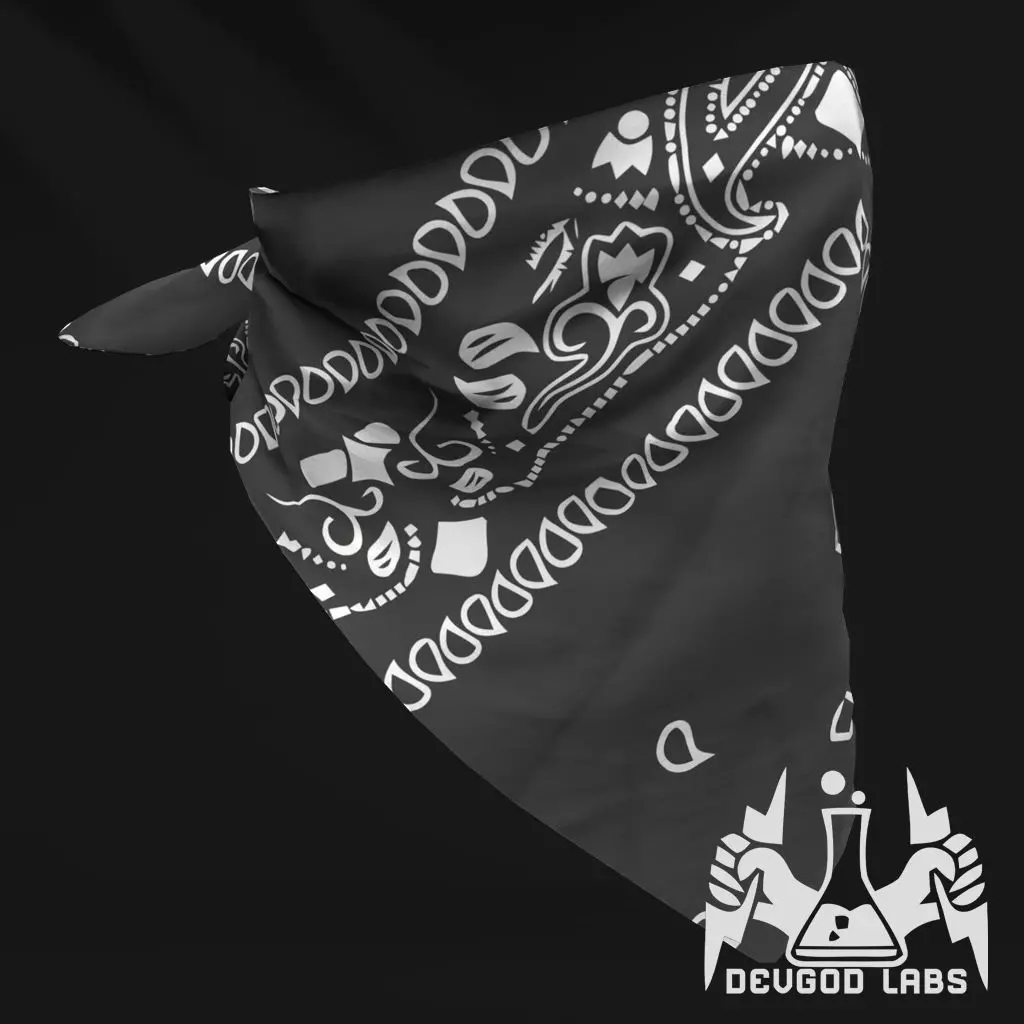 Bandana Face Mask Game Ready Low Poly Low-poly 3D model_0