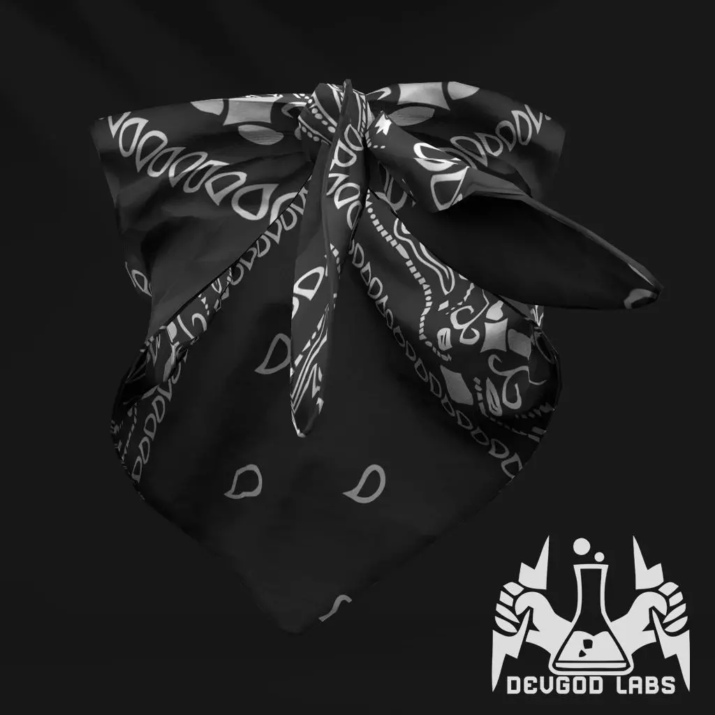 Bandana Face Mask Game Ready Low Poly Low-poly 3D model_4