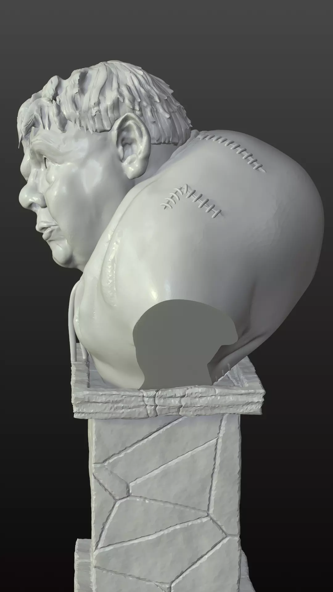 Hunchback of Notre Dame - Charles Laughton bust 3D print model_3