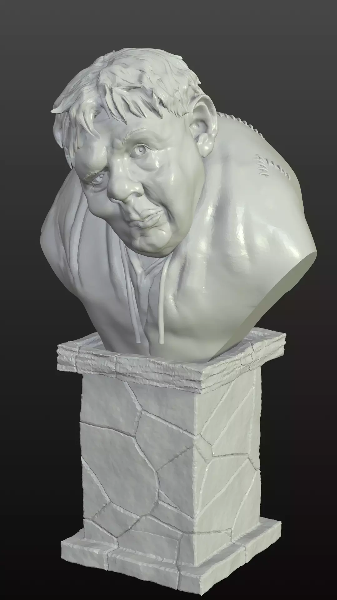 Hunchback of Notre Dame - Charles Laughton bust 3D print model_0