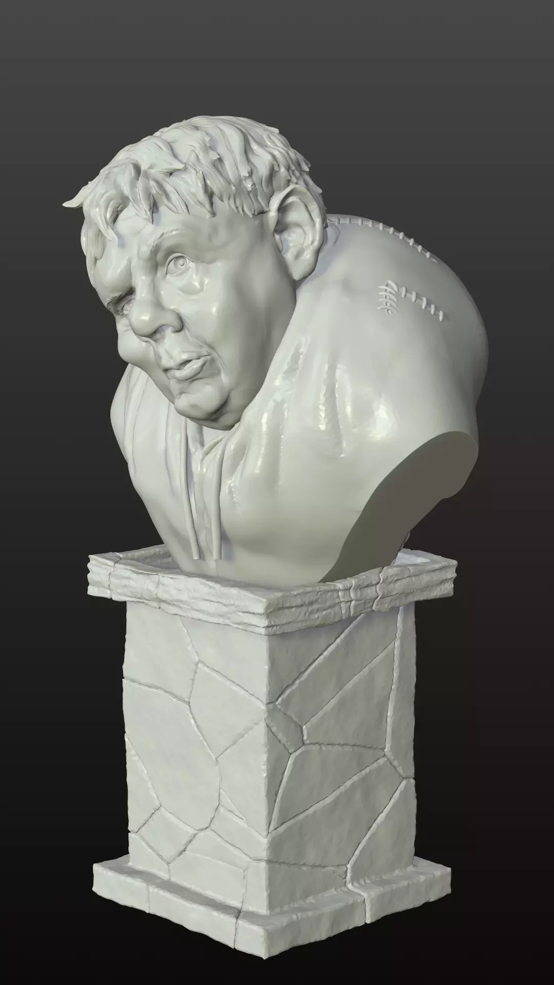 Hunchback of Notre Dame - Charles Laughton bust 3D print model_2