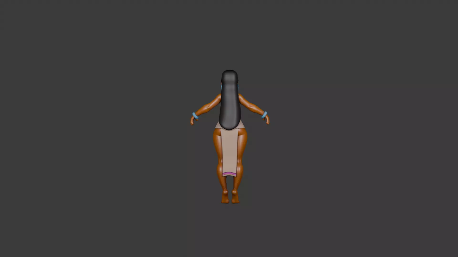 Chell  Fan Art 3D Character Model  3D model_1