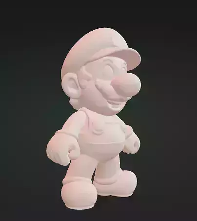 Mario Bros 3D Model Stylized Video Game Character