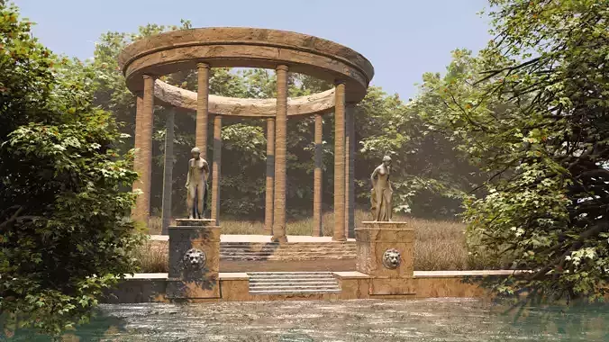 Stone and Light Scene