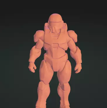 Master Chief 3D Model Realistic Video Game Character Sculpture Free 3D print model