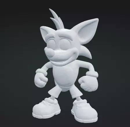 Crash Bandicoot 3D Model Stylized Video Game Character Free 3D print model