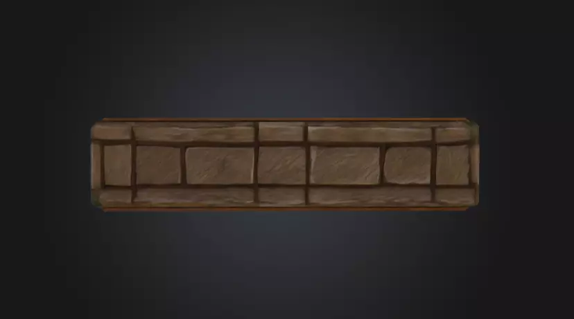 Arched Frame Mystery Low-poly 3D model_11