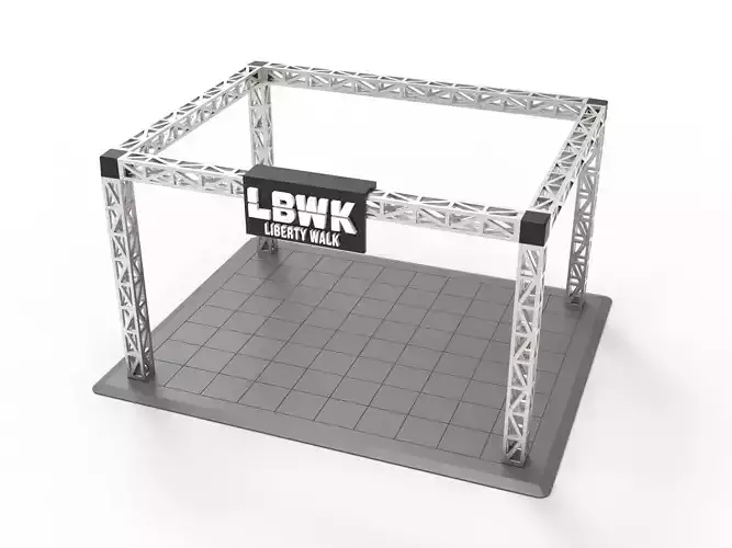 EXPOSITOR LIBERTY WALK - CARSHOW DIORAMA 1-64 - LBWK