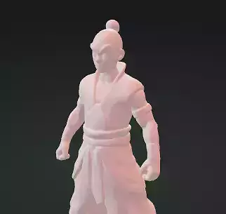 Aang 3D Model Stylized Character from The Last Airbender