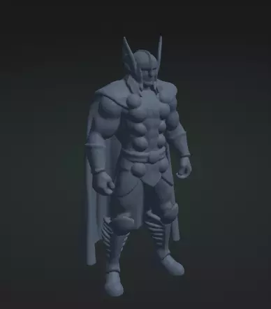 Thor 3D Model Realistic Superhero Figure Free 3D print model