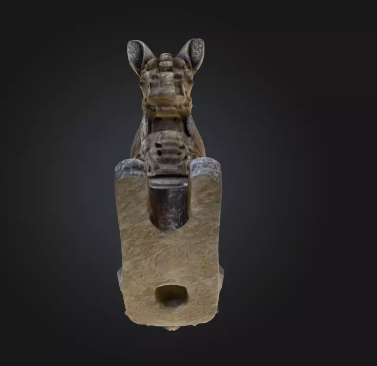 Stone Guardian Horse Low-poly 3D model_10