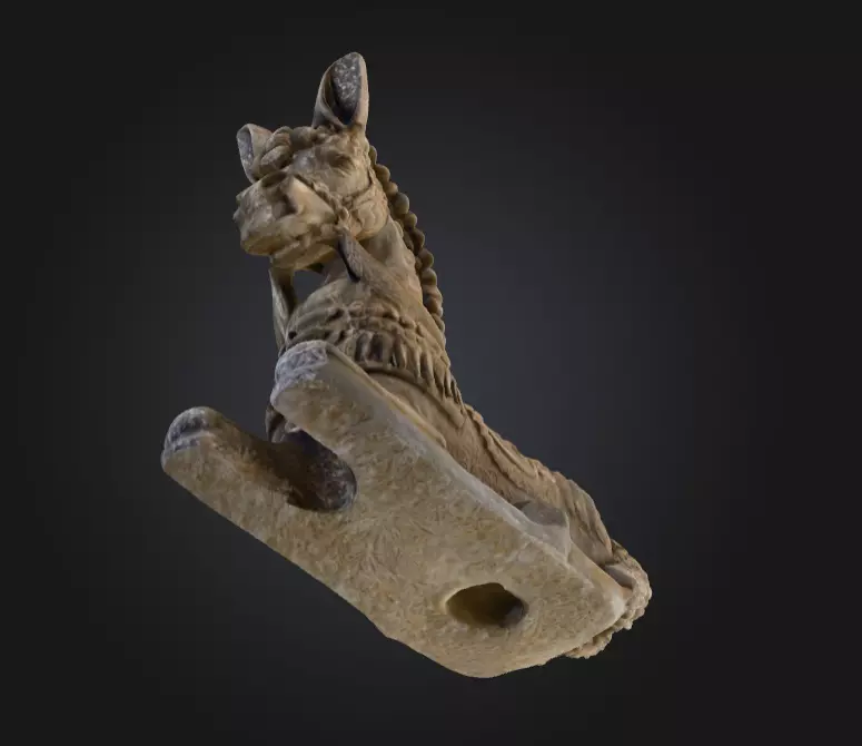 Stone Guardian Horse Low-poly 3D model_11