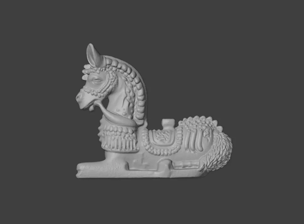 Stone Guardian Horse Low-poly 3D model_15
