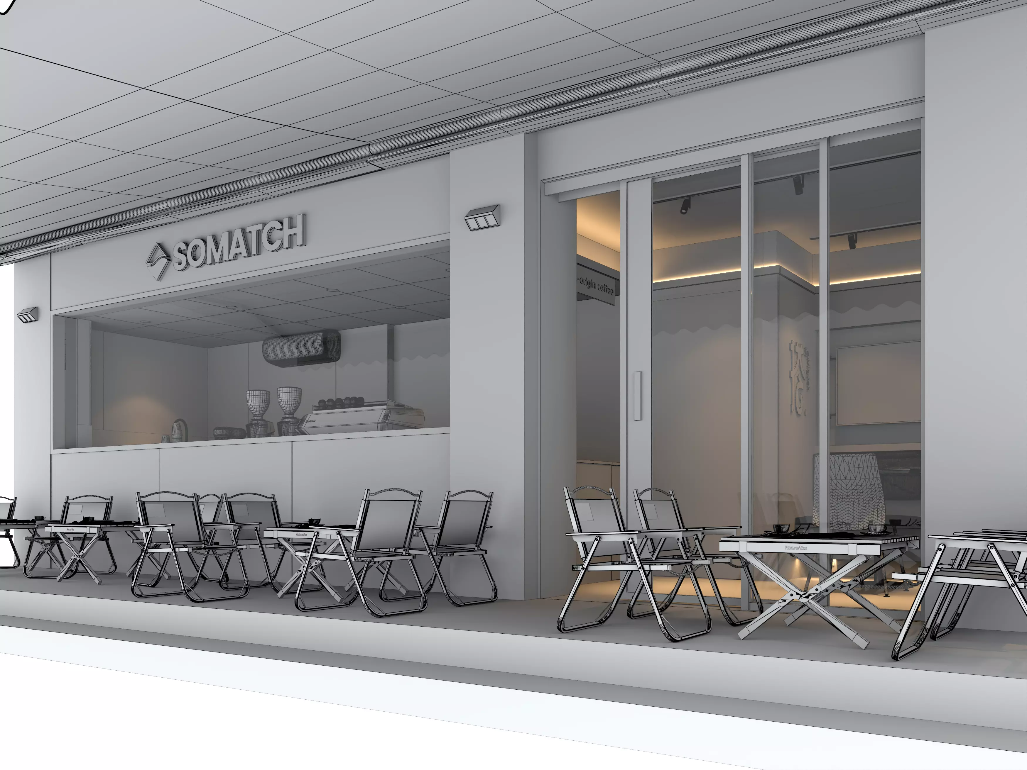 coffee shop  3D model_14