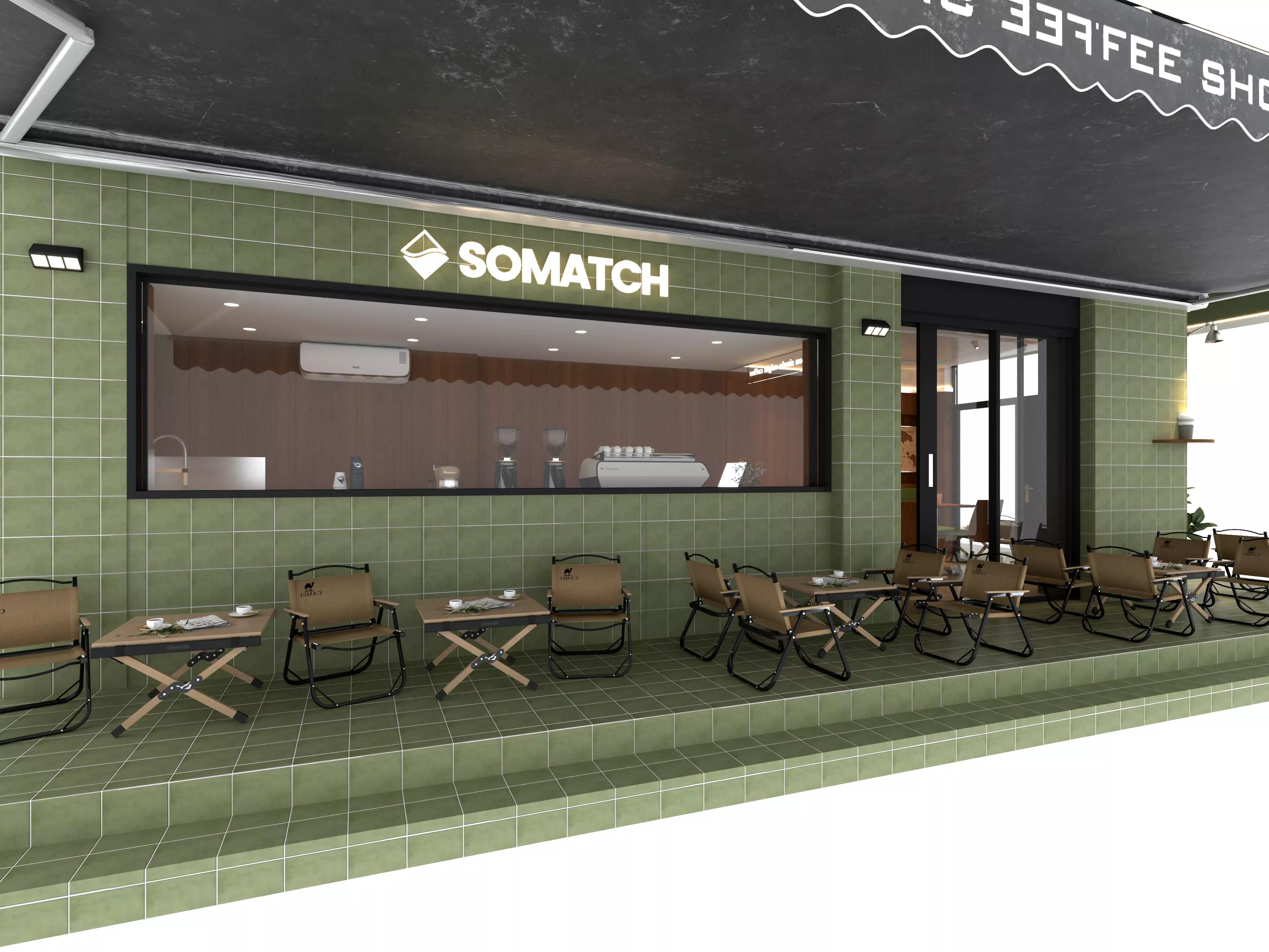 coffee shop  3D model_4